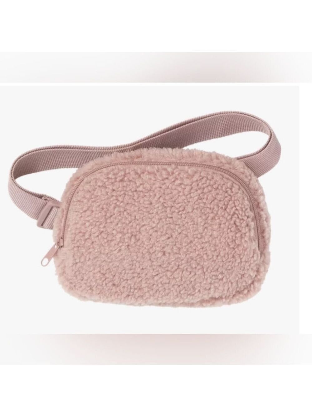 Pink Sherpa Fuzzy Belt Bag - New Without Tags